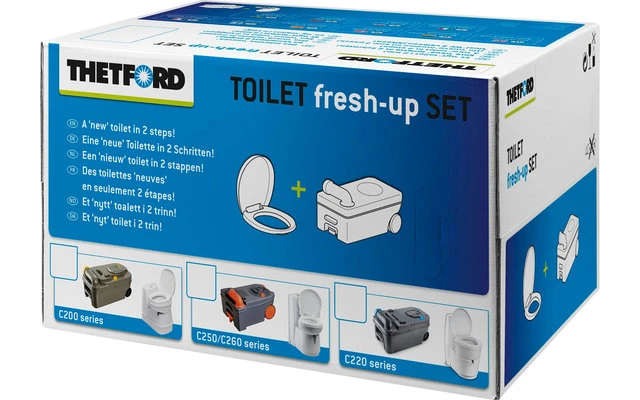 Thetford Fresh-Up Set C220 Serie Toiletten-Aufbereitungsset 1 Thetford Fresh-Up Set C220 Serie Toiletten-Aufbereitungsset