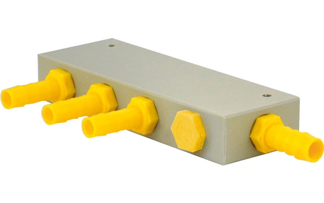 Lilie WeißGELB Wasserverteilerblock 3 Abgänge 1 Lilie WeißGELB Wasserverteilerblock 3 Abgänge