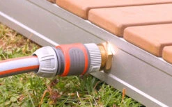 Breuer Fontana Gartendusche / Bodendusche Holz Rund -Freiraum Sanitar Geschaft 300030 2277307