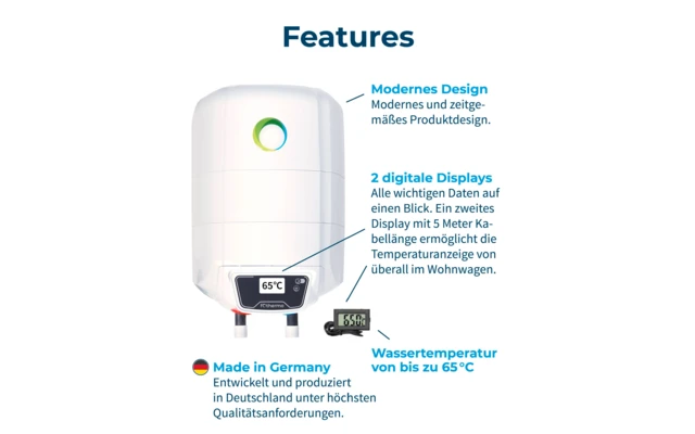Fothermo Photovoltaischer Caravan Boiler 10 Liter 5 Fothermo Photovoltaischer Caravan Boiler 10 Liter – Bild 5