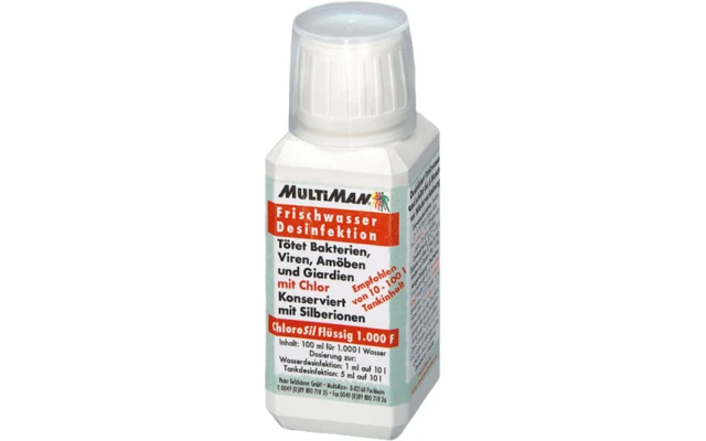 MultiMan ChloroSil Frischwasser Desinfektion Flüssig 100 Ml 1 MultiMan ChloroSil Frischwasser Desinfektion Flüssig 100 Ml