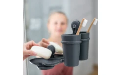 Koziol Loop Seifenschale Mit Saugnapf Ash Grey -Freiraum Sanitar Geschaft 735590 4917173